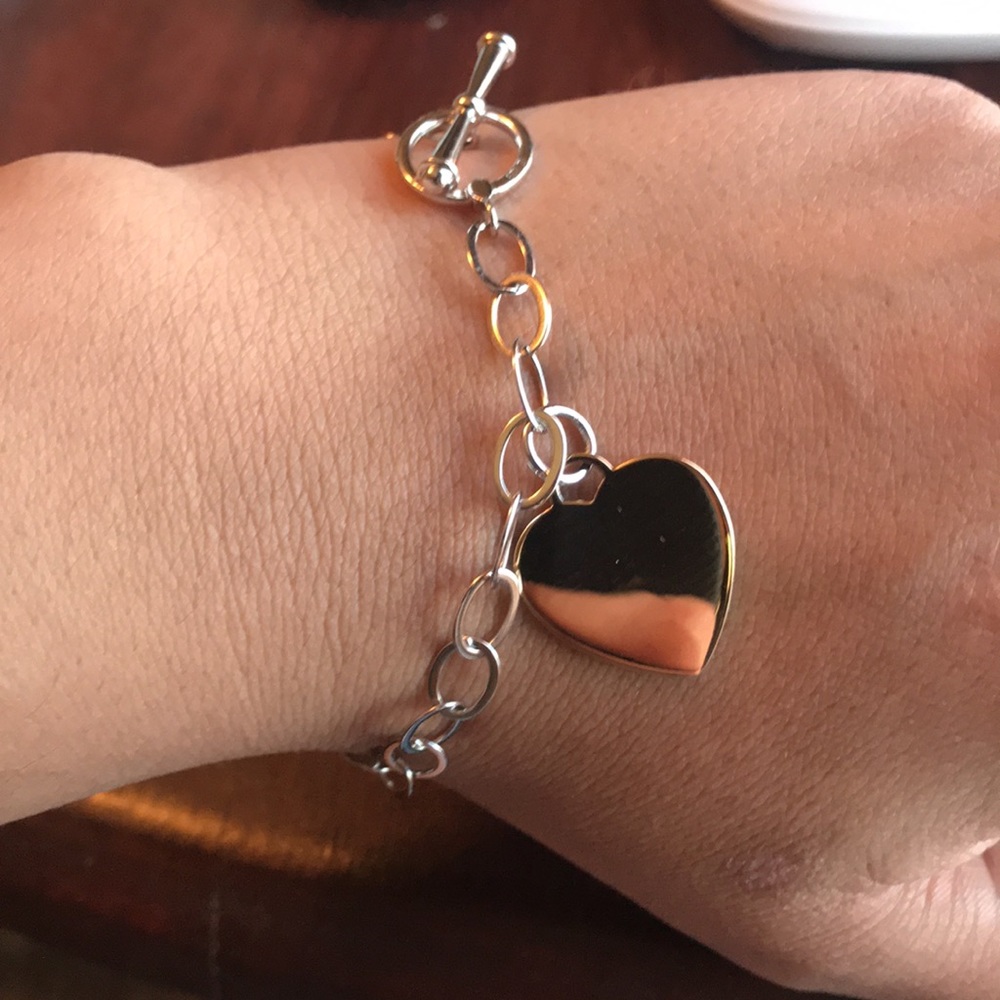 Sterling Ross Simons toggle heart bracelet - 7.75” long - Picture 11 of 12